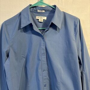 Lliz Claiborne Top PL Blue Long Sleeve Shirt